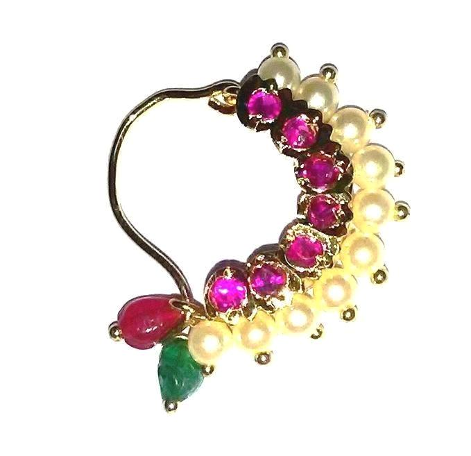 Banu Nath Marathi nose ring Traditional maharashtrian